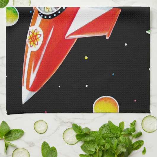 ATOM ROCKET HANDTUCH (Gefaltet)