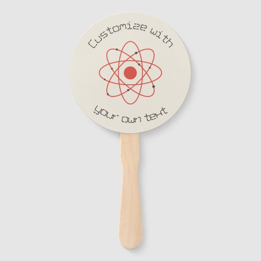 Atom Science Custom Text Fächer (Rückseite)