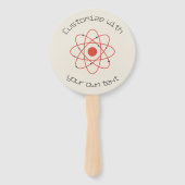 Atom Science Custom Text Fächer (Vorderseite)