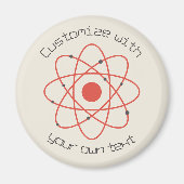 Atom Science Custom Text Magnet (Vorne)