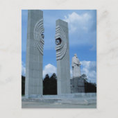 Atom-Skulptur in Russland Postkarte (Vorderseite)