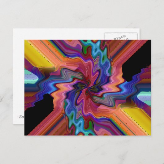 Atom Smashing Postkarte (Vorne/Hinten)