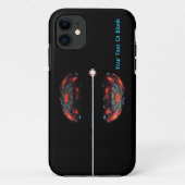 Atom spalten Case-Mate iPhone hülle (Rückseite)