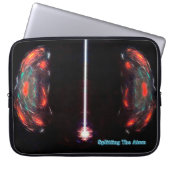 Atom spalten laptopschutzhülle (Vorderseite)