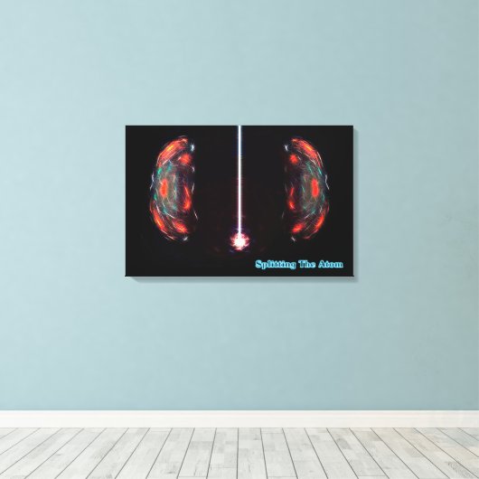 Atom spalten leinwanddruck (Insitu (Holzboden))