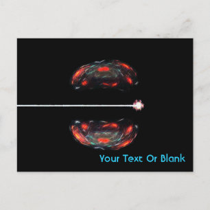 Atom spalten postkarte