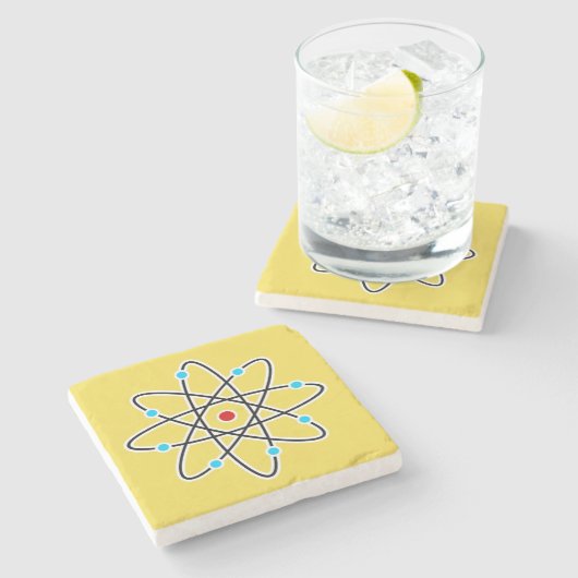 Atom Steinuntersetzer (Seitenansicht)