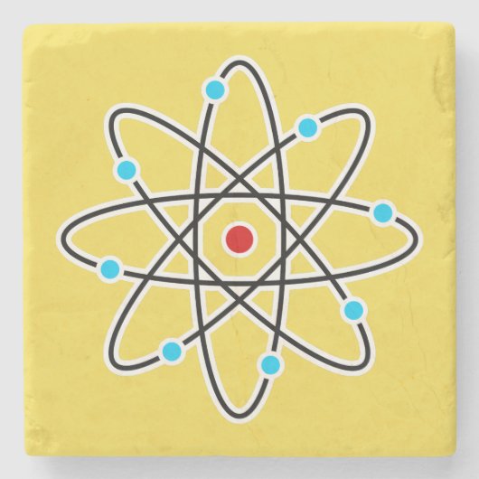 Atom Steinuntersetzer (Vorderseite)