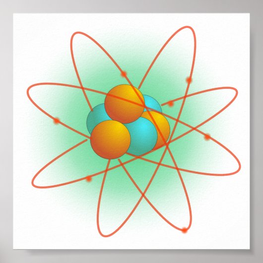 Atom Struktur Poster (Vorne)
