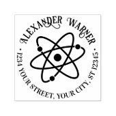 Atom Symbol #2 Name Rücksendeadresse Permastempel (Design)