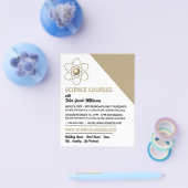 Atom Symbol, Kurswerbung Flyer (Einzeln)