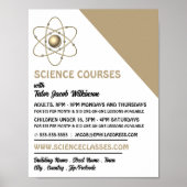 Atom Symbol, Kurswerbung Poster (Vorne)