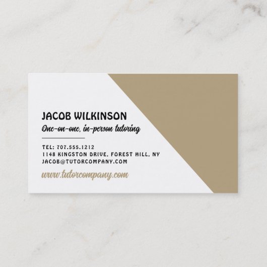 Atom Symbol, Science Tutor, Lehrer Visitenkarte (Rückseite)