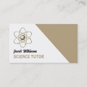 Atom Symbol, Science Tutor, Lehrer Visitenkarte (Vorderseite)