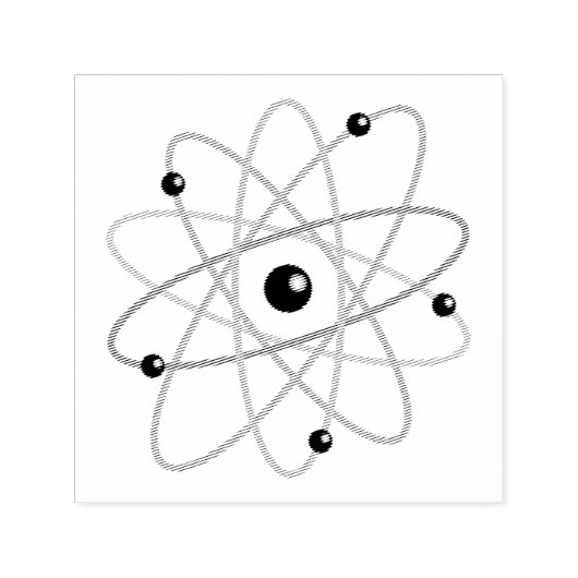 Atom Symbol | Wissenschaftliche Regeln Permastempel (Design)