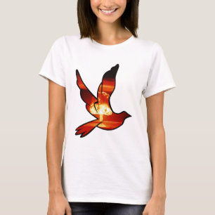 Atom-Taube-Pilzwolken-Shirt T-Shirt