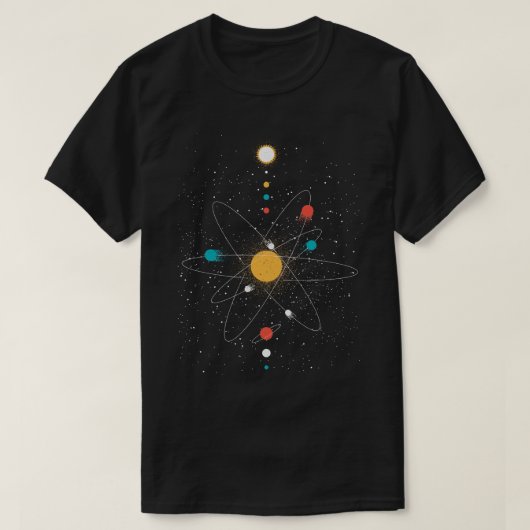 Atom Universe Minimalistisch von Tobe Fonseca T-Shirt (Design vorne)