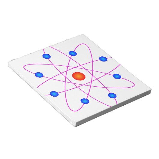 Atom Vector Clipart Notizblock (angewinkelt)