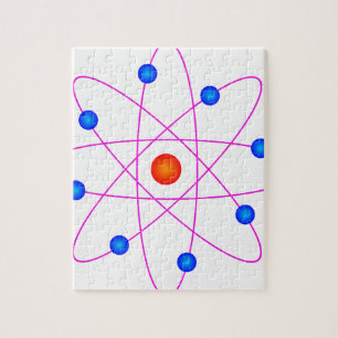 Atom Vector Clipart Puzzle