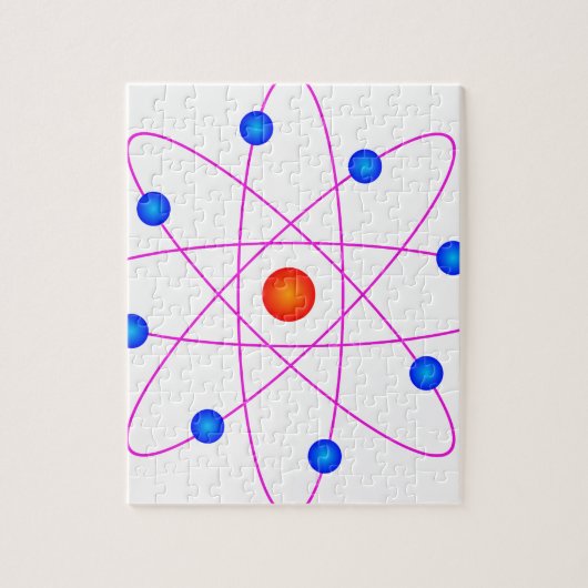 Atom Vector Clipart Puzzle (Vertikal)