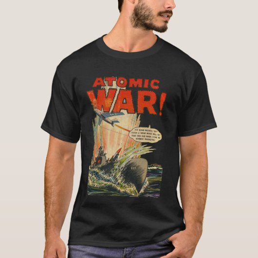 Atom War #2 - Kunst des Goldenen Comic  T-Shirt (Vorderseite)