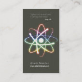 Atom - Wissenschaftler Visitenkarte (Rückseite)