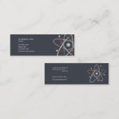 Atom - Wissenschaftler-Visitenkarte Mini Visitenkarte (Vorne/Hinten)