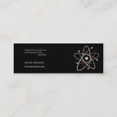 Atom - Wissenschaftler-Visitenkarte Mini Visitenkarte (Rückseite)
