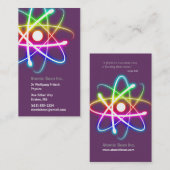 Atom - Wissenschaftler-Visitenkarte Visitenkarte (Vorne/Hinten)