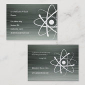 Atom - Wissenschaftler-Visitenkarte Visitenkarte (Vorne/Hinten)