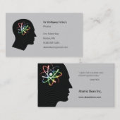 Atom - Wissenschaftler-Visitenkarte Visitenkarte (Vorne/Hinten)