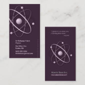 Atom - Wissenschaftler-Visitenkarte Visitenkarte (Vorne/Hinten)