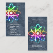 Atom - Wissenschaftler-Visitenkarte Visitenkarte (Vorne/Hinten)