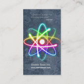 Atom - Wissenschaftler-Visitenkarte Visitenkarte (Rückseite)