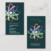 Atom - Wissenschaftler-Visitenkarte Visitenkarte (Vorne/Hinten)