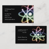 Atom - Wissenschaftler-Visitenkarte Visitenkarte (Vorne/Hinten)