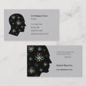 Atom - Wissenschaftler-Visitenkarte Visitenkarte (Vorne/Hinten)