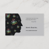 Atom - Wissenschaftler-Visitenkarte Visitenkarte (Rückseite)