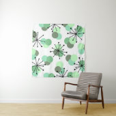 Atomalters Moleküle Minze Grün Wandteppich (Beispiel (Horizontal))