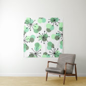 Atomalters Moleküle Minze Grün Wandteppich (Beispiel)