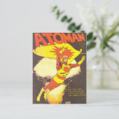 Atoman Vintage-Comics Postkarte (Stehend Vorderseite)