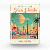Atomar Futuristisches New Florida Fotoblock (Vorderseite)