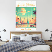 Atomar Futuristisches New Florida Leinwanddruck (Insitu (Schlafzimmer))