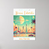 Atomar Futuristisches New Florida Leinwanddruck (Vorderseite)