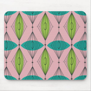 Atomar rosa Ogee- & Sternenexplosions-Mauspad Mousepad