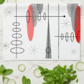 Atomära inspirierter Mitte- des Handtuch (Gefaltet)