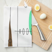 Atomära inspirierter Mitte- des Küchentuch (Viertel Falte)