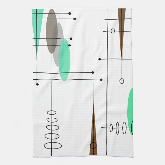Atomära inspirierter Mitte- des Küchentuch (Vertikal)