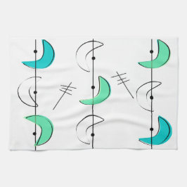 Atomära inspirierter Mitte- des Küchentuch