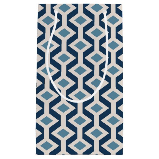 Atomära-inspiriertes geometrisches Muster Kleine Geschenktüte (Vorderseite)